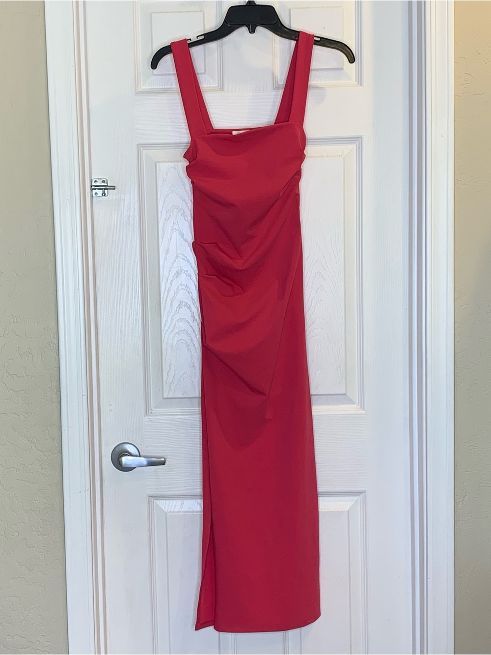 Zara Pink Bodycon Maxi Dress Size Small Front Slit